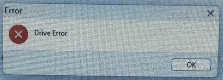 Drive Error